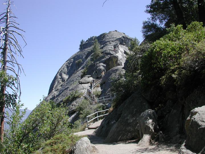 Looking up at Moro Rock